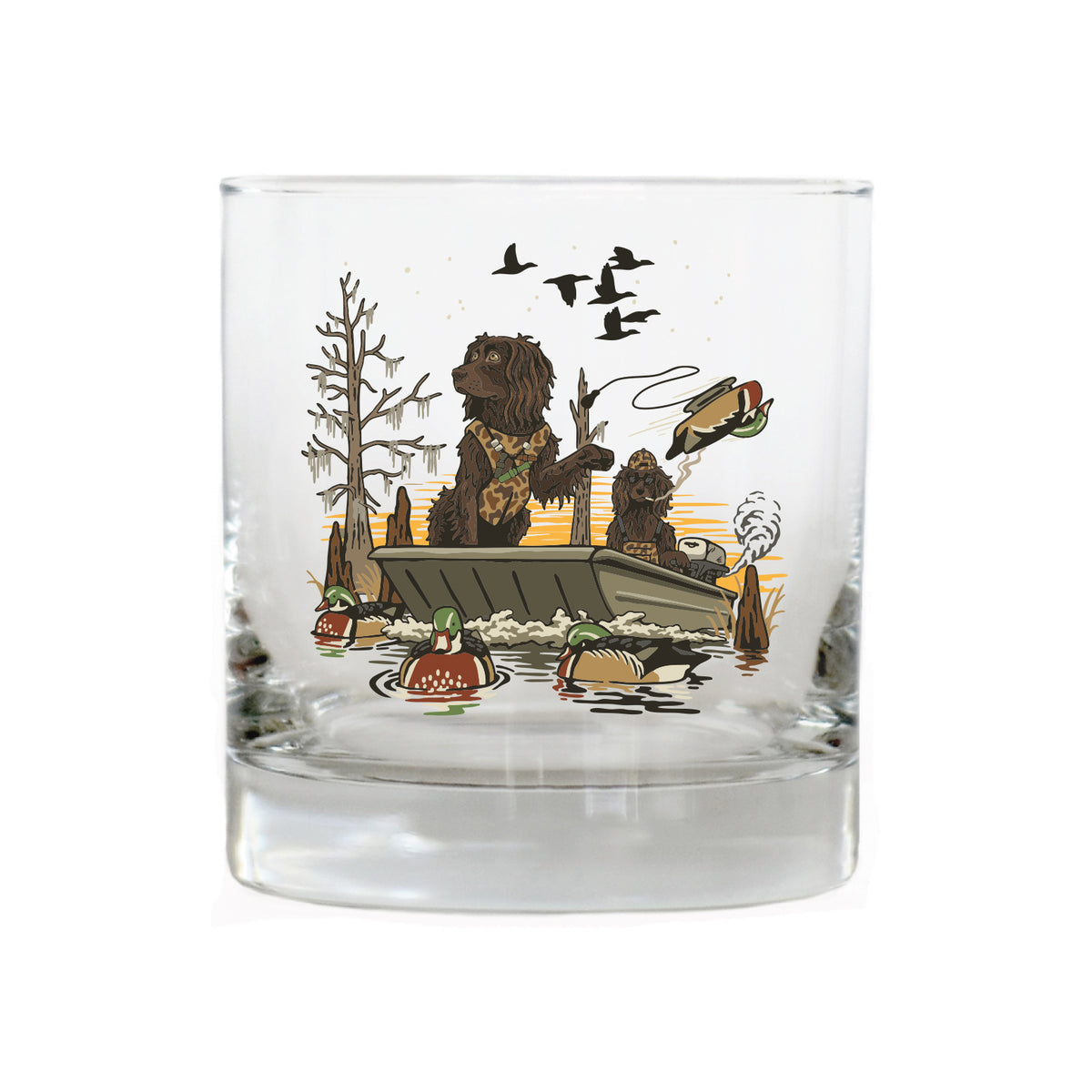 Swamp Dogs Whiskey Glass