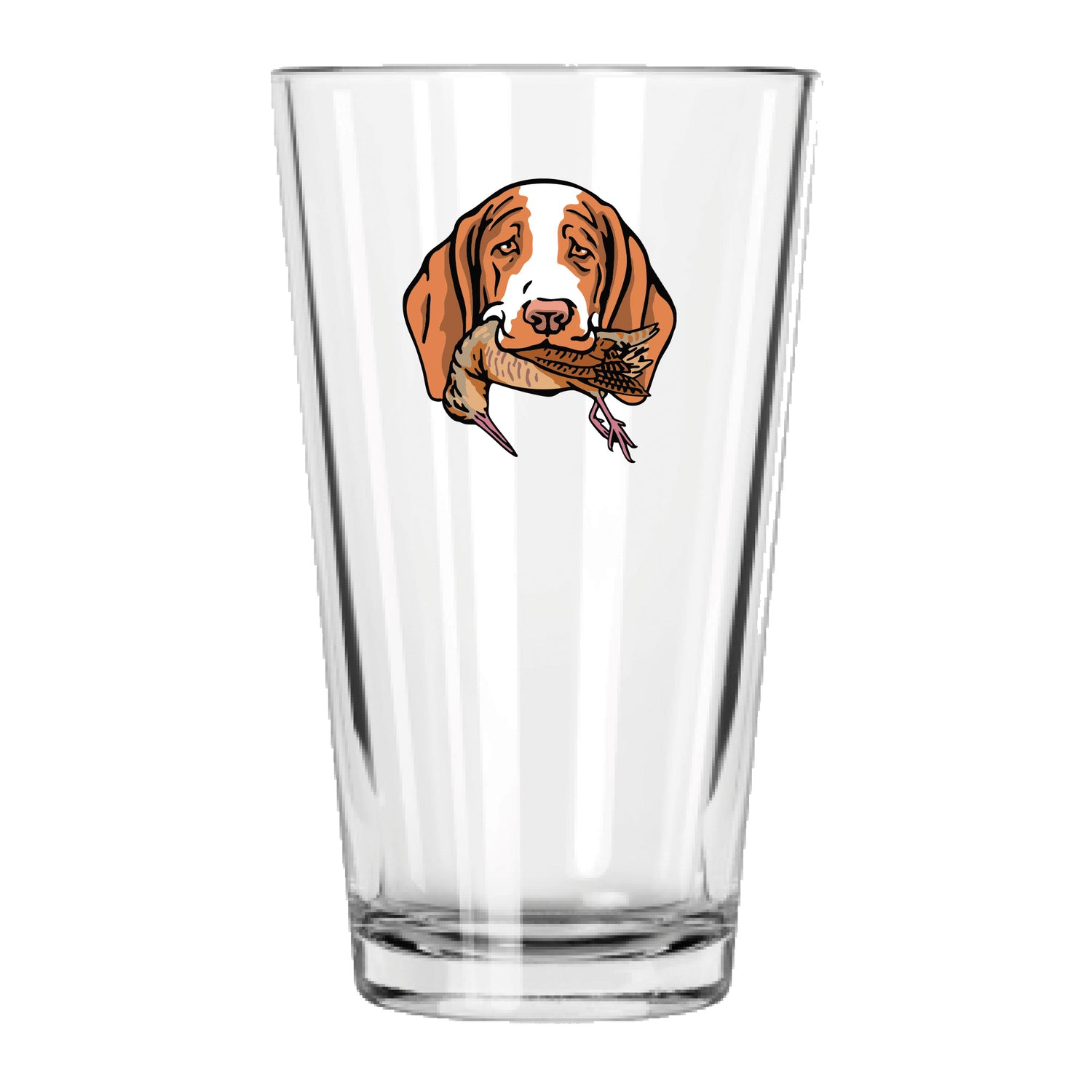 The Bracco Italiano Bird Dog Pint Glass