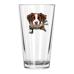 The Brittany Bird Dog Pint Glass