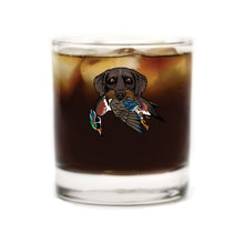|Drahthaar with a Wood Duck