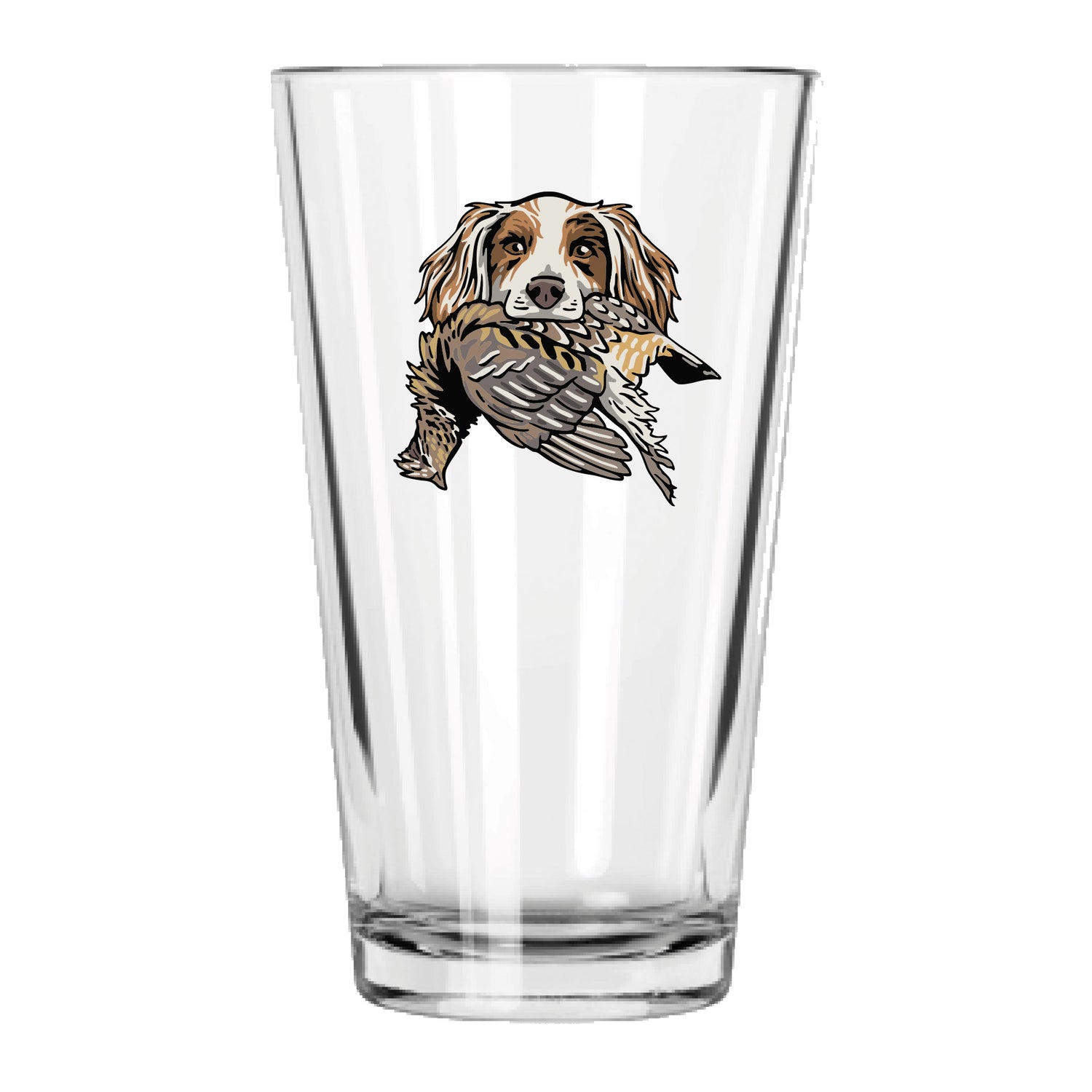 The English Setter Bird Dog Pint Glass