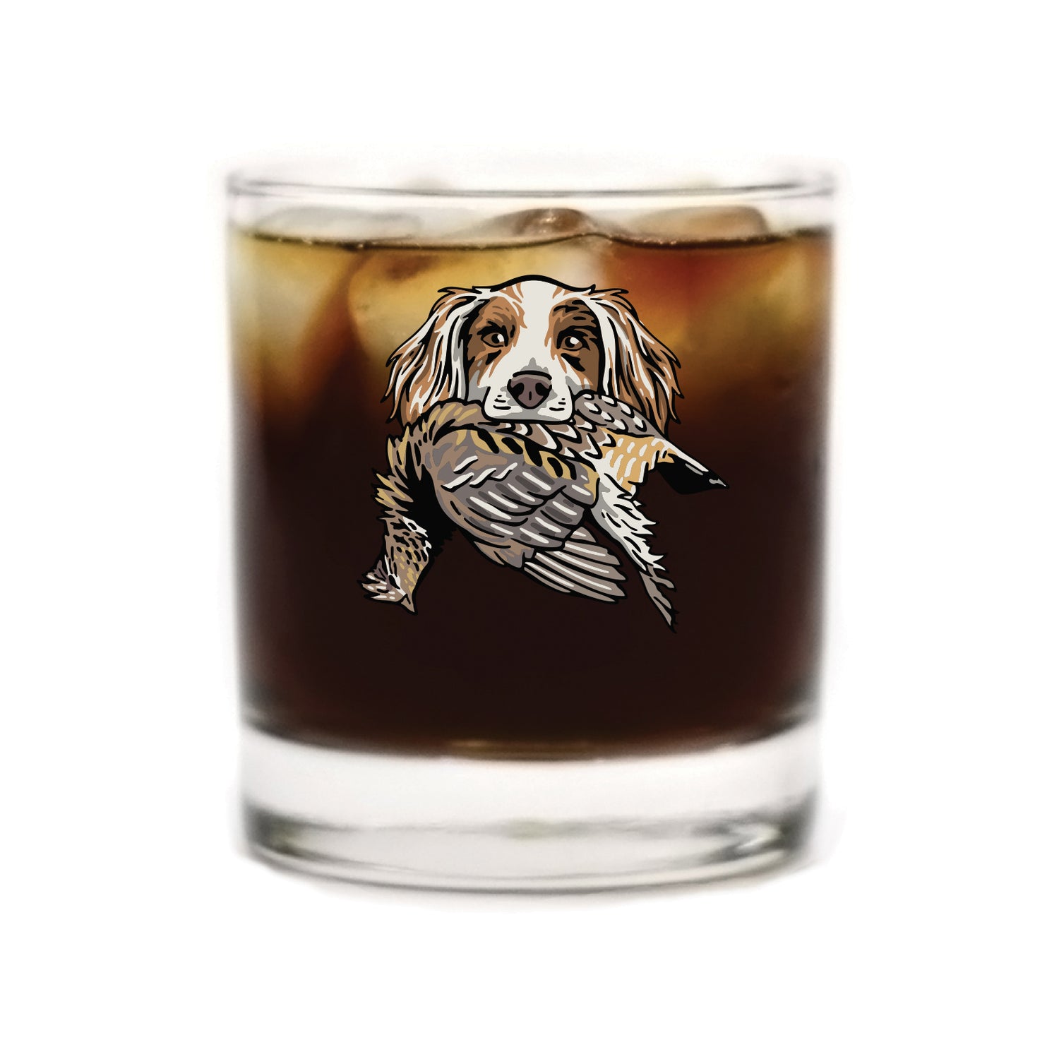 |English Setter with a Ruffed Grouse