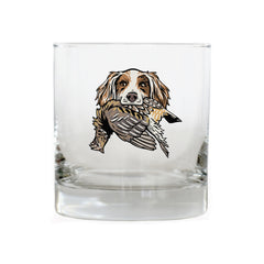 |English Setter with a Ruffed Grouse