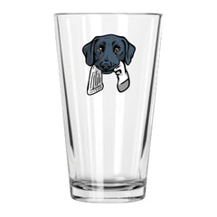 |Black Lab with a Sock