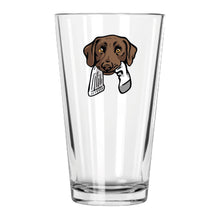 |Chocolate Lab with a Sock