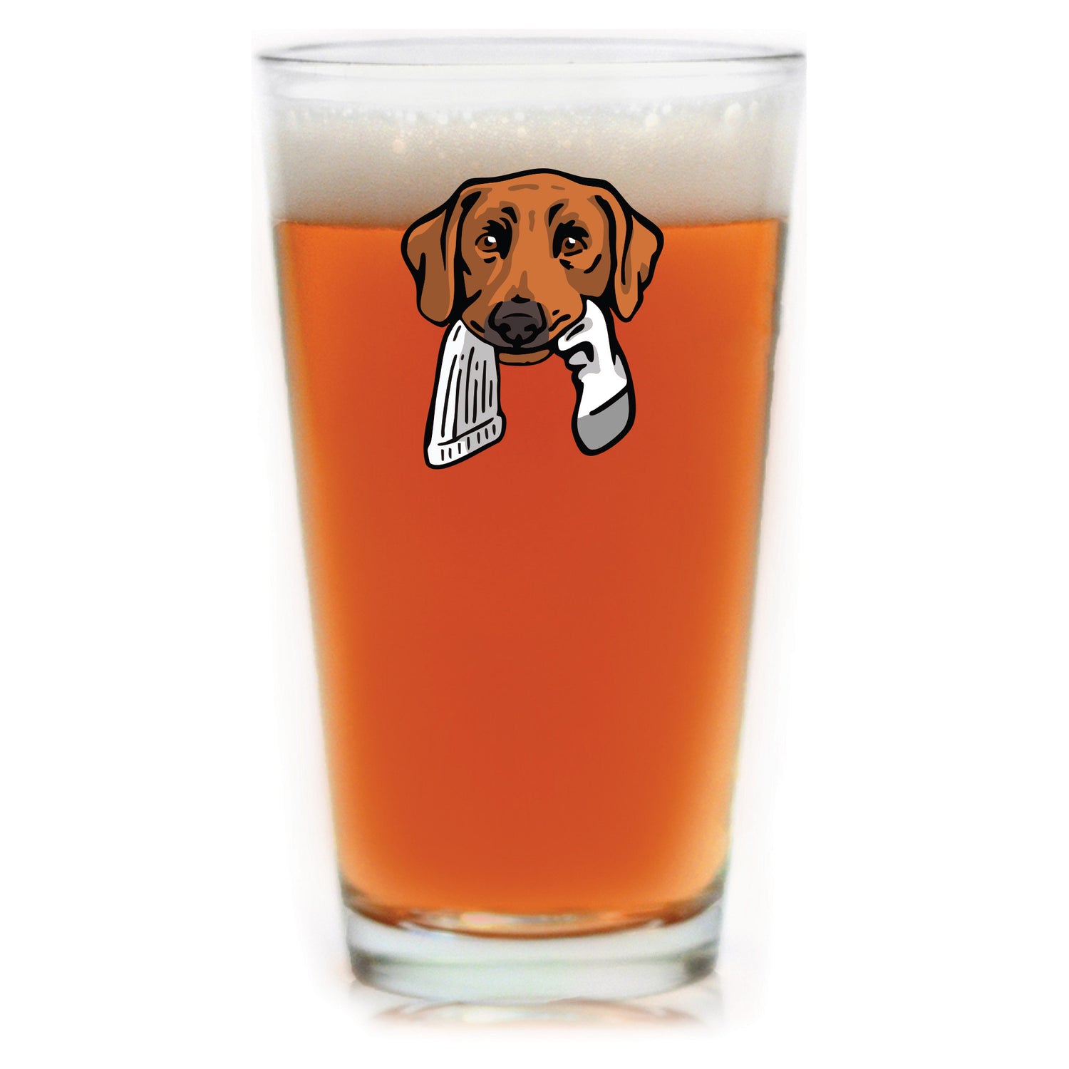|Red Lab with a Sock