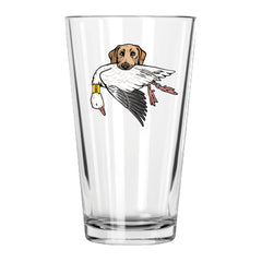 |Yellow Lab with a Snow Goose