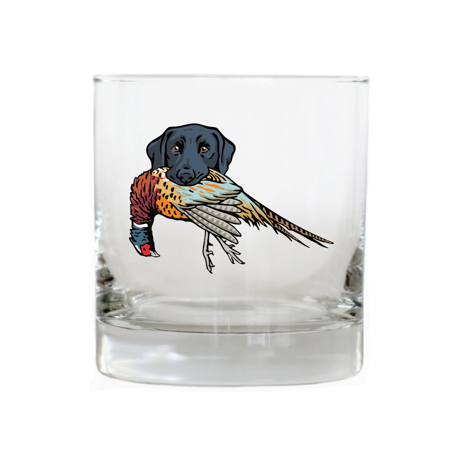 |Black Lab with a Pheasant