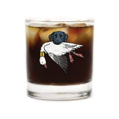|Black Lab with a Snow Goose