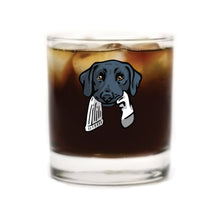 |Black Lab with a Sock