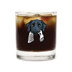 |Black Lab with a Sock