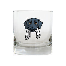 |Black Lab with a Sock