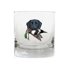 |Black Lab with a Wigeon