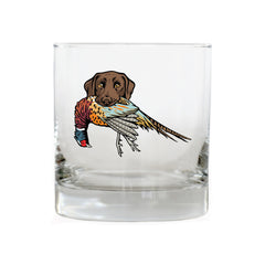 |Chocolate Lab with a Pheasant