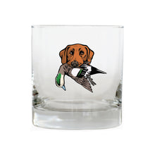 |Red Lab with a Wigeon