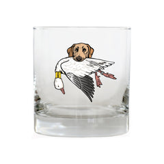 |Yellow Lab with a Snow Goose