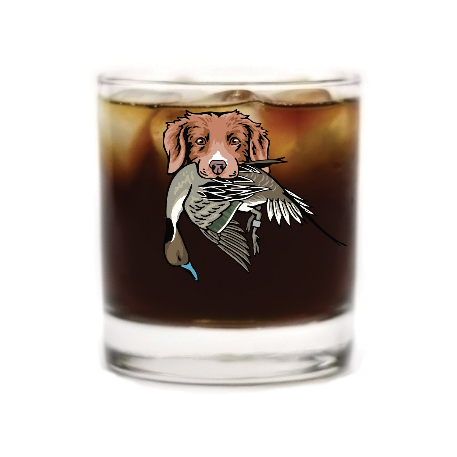 The Nova Scotia Duck Tolling Retriever Bird Dog Whiskey Glass