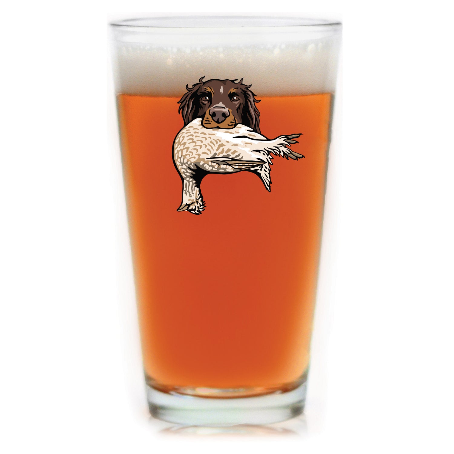The Picardy Spaniel Bird Dog Pint Glass