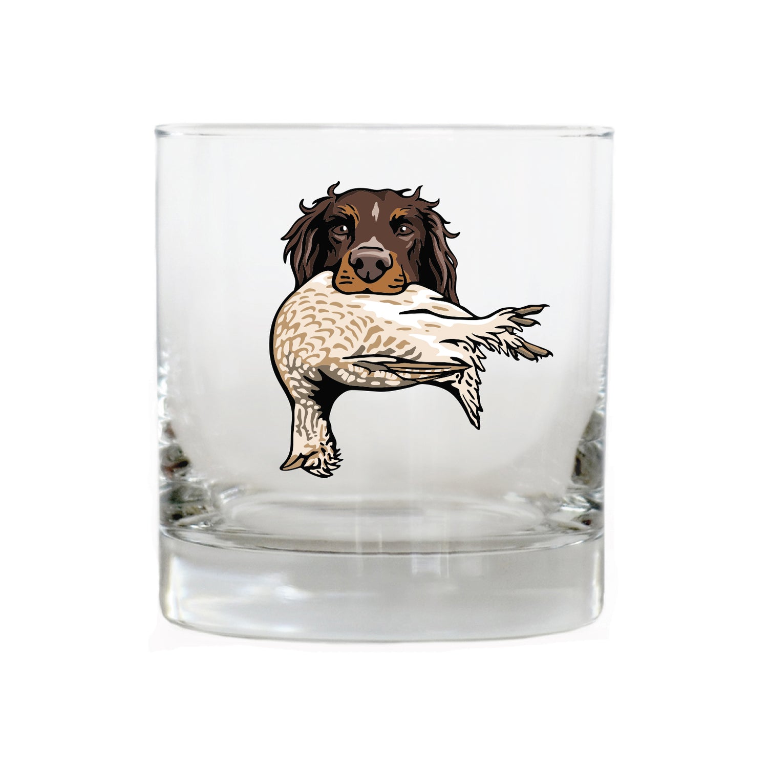 The Picardy Spaniel Bird Dog Whiskey Glass