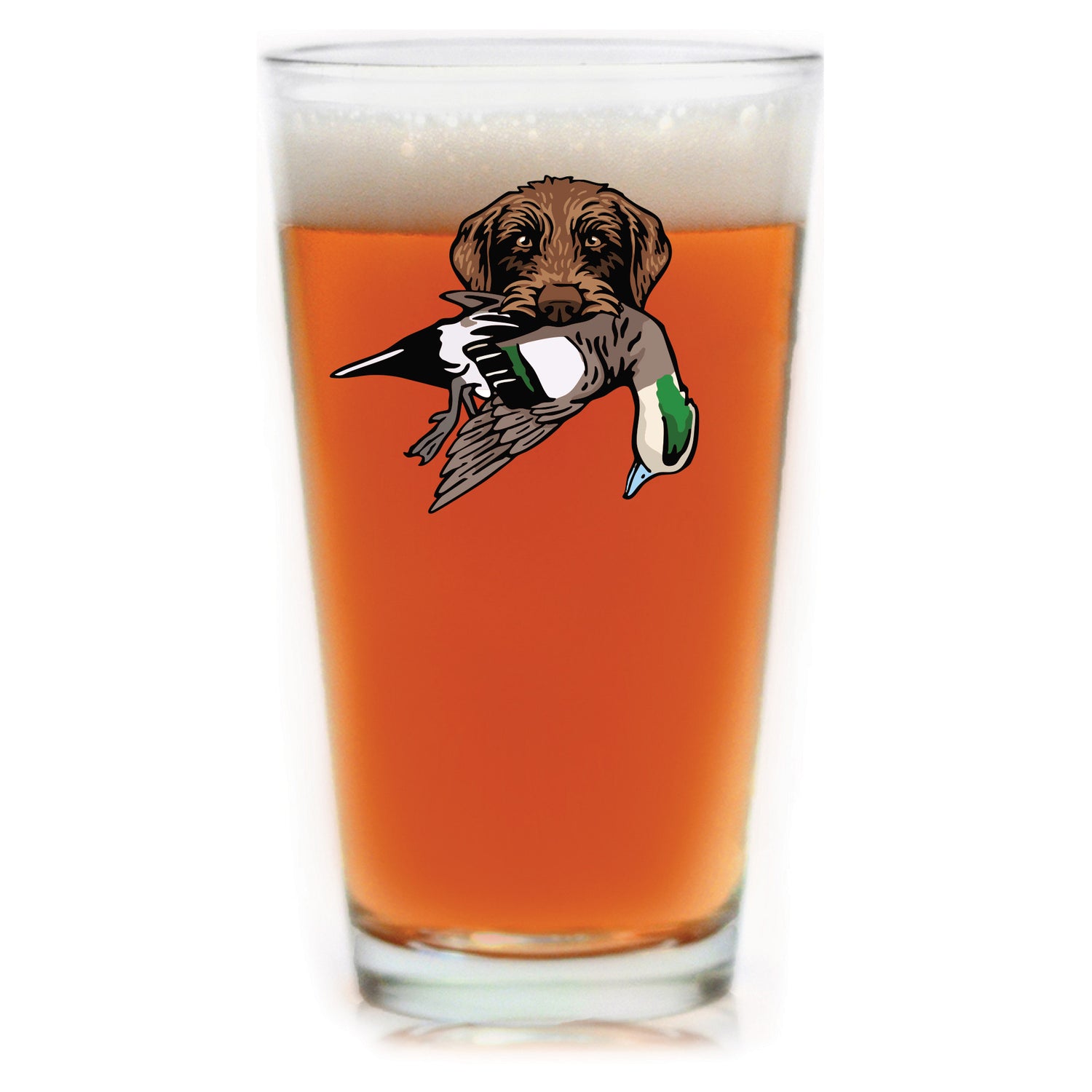 |Pudelpointer with a Wigeon