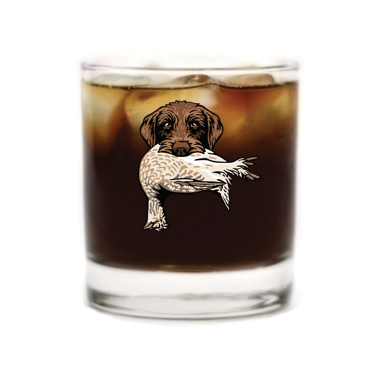 |Pudelpointer with a Sharp-Tailed Grouse