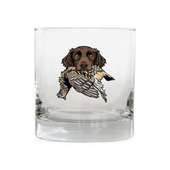 The Small Munsterlander Bird Dog Whiskey Glass