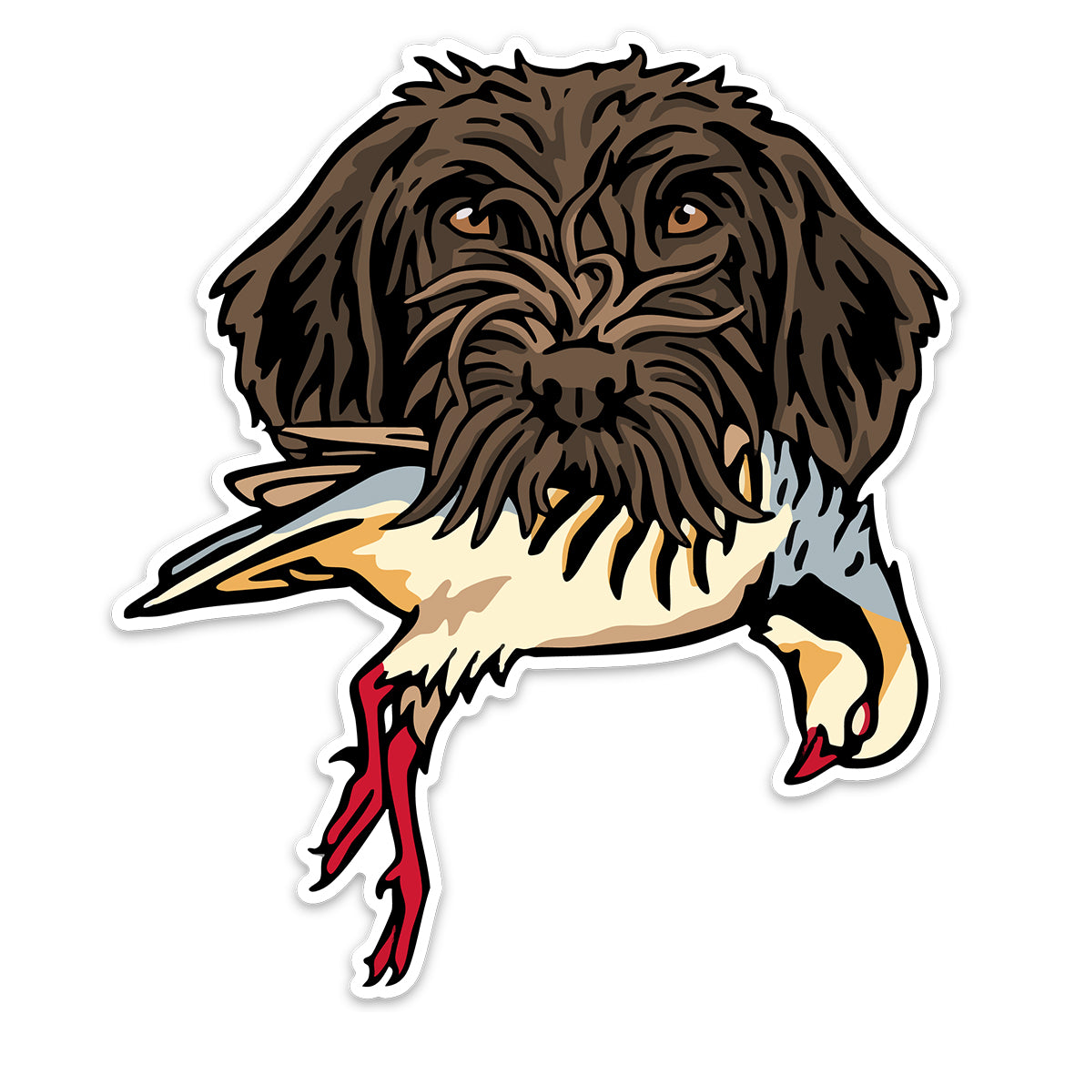 |Griffon with a Chukar