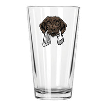 The Wirehaired Pointing Griffon Bird Dog Pint Glass