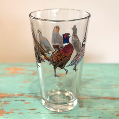 Upland Gamebirds Pint Glass