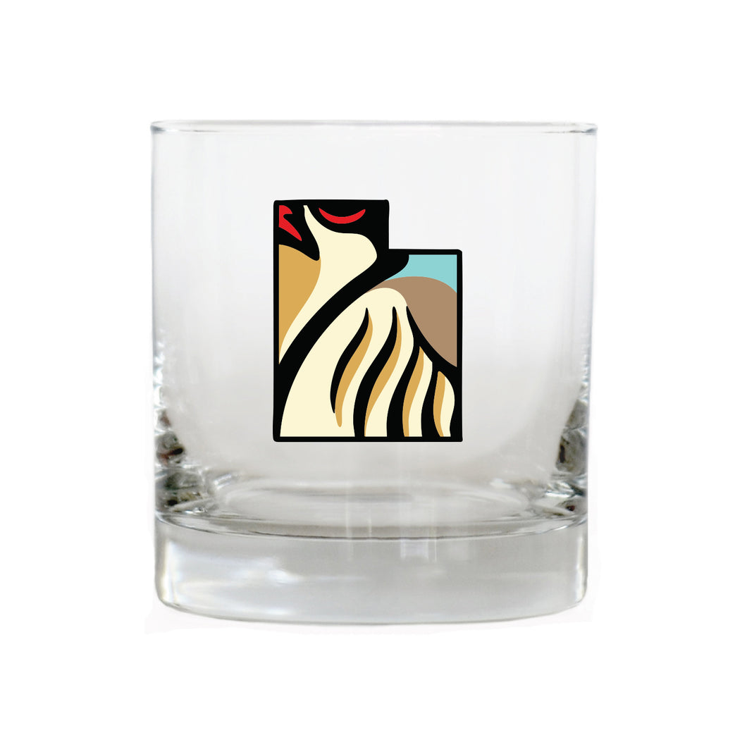 Utah Chukar Whiskey Glass