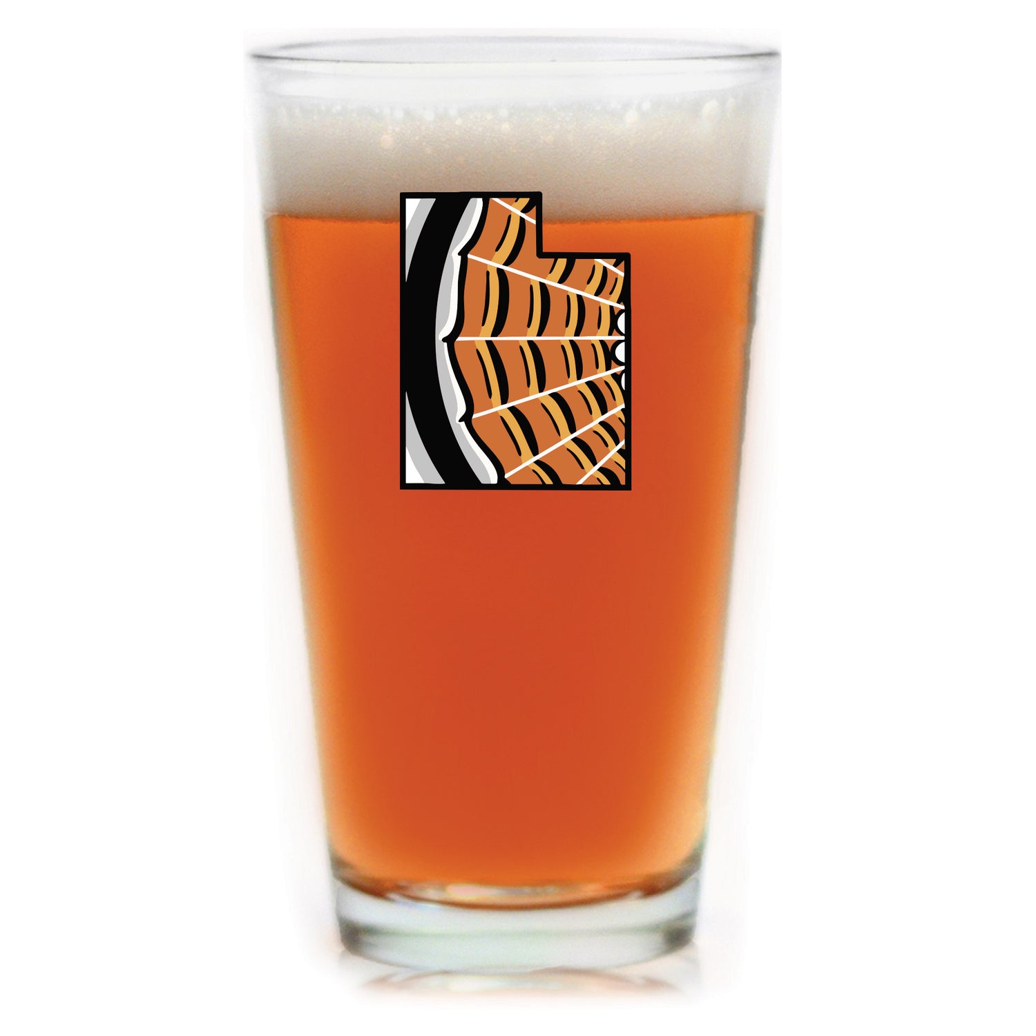 Utah Ruffed Grouse Pint Glass