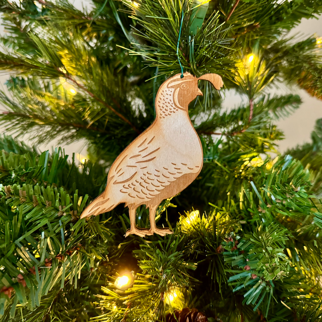 Valley Quail Ornament