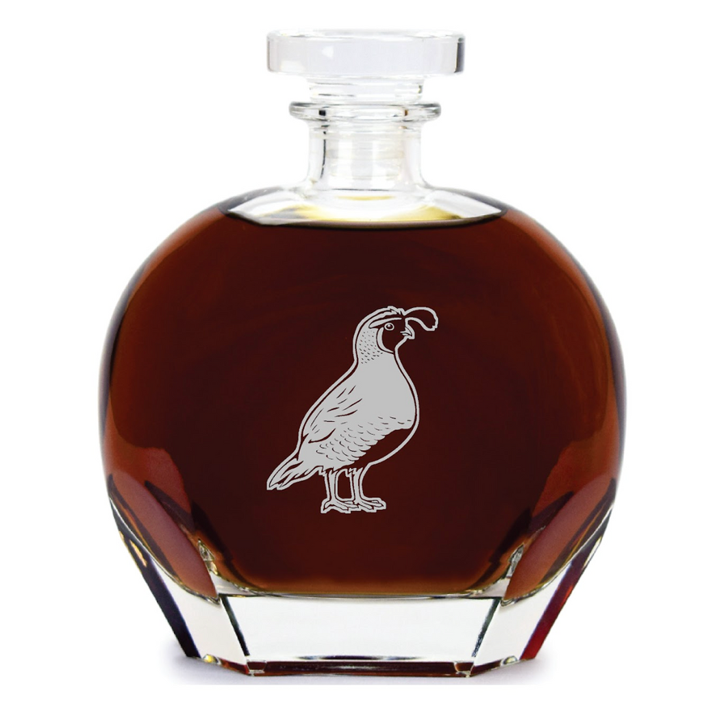 Valley Quail Whiskey Decanter