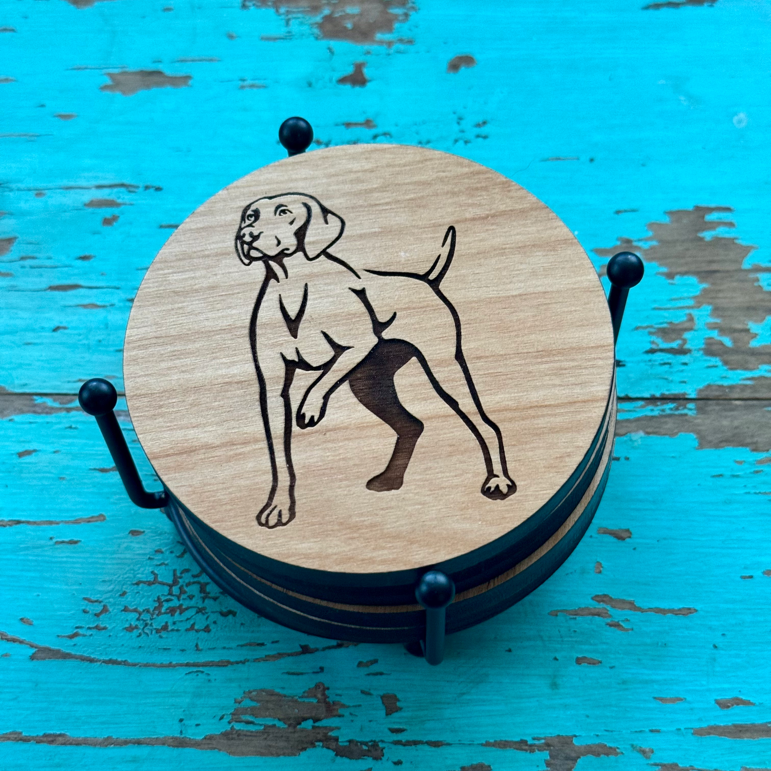 Vizsla Coaster Set