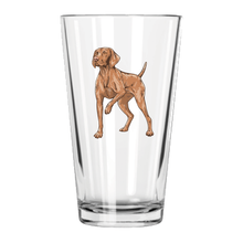 Load image into Gallery viewer, Vizsla Dog Pint Glass
