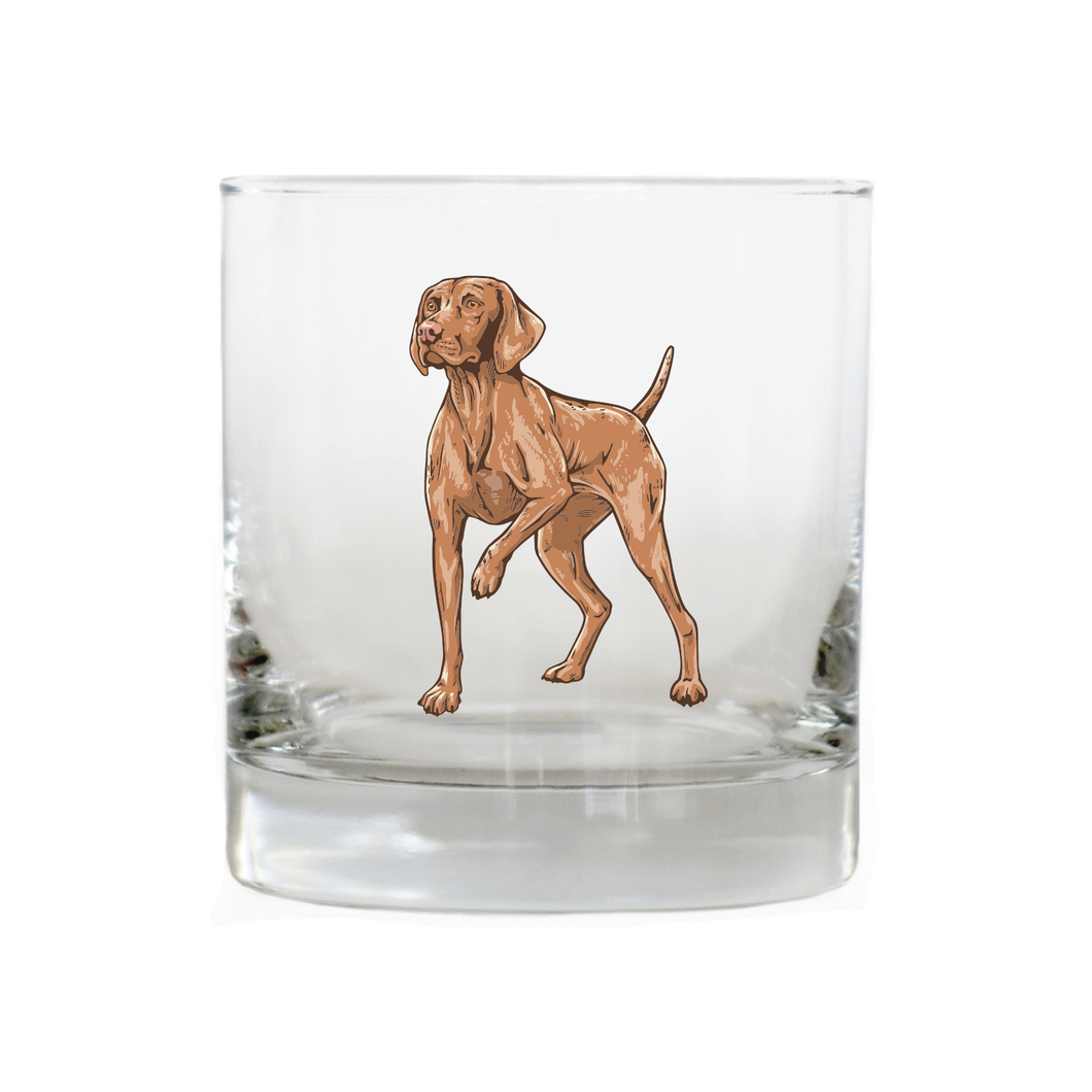 Vizsla Dog Whiskey Glass