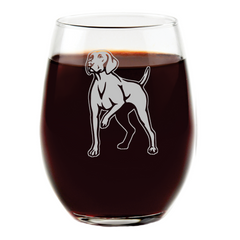 Vizsla Stemless Wine Glass