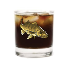 Walleye Whiskey Glass