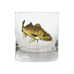 Walleye Whiskey Glass