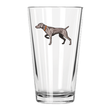 Load image into Gallery viewer, Weimaraner Pint Glass
