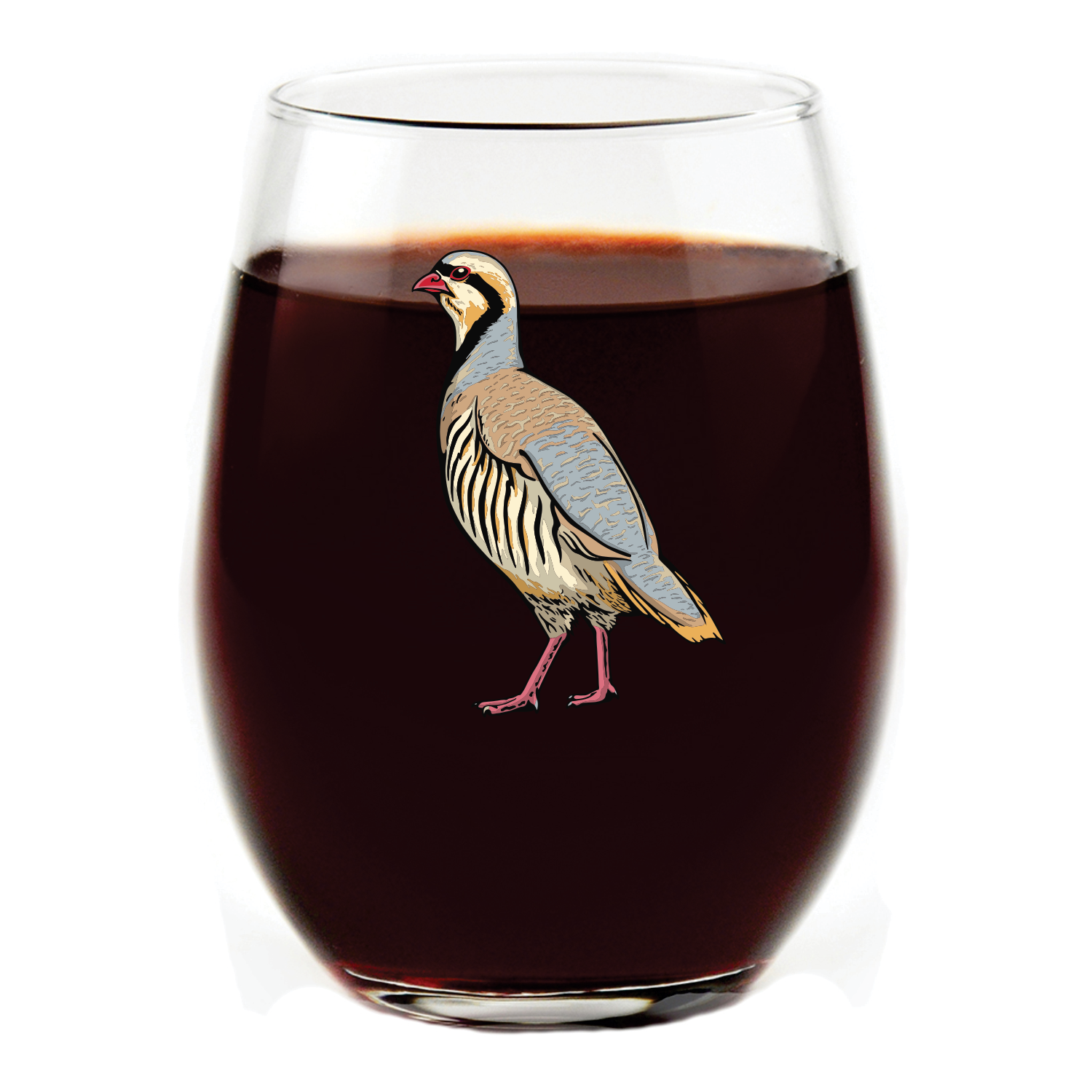 Wild Chukar Stemless Wine Glass