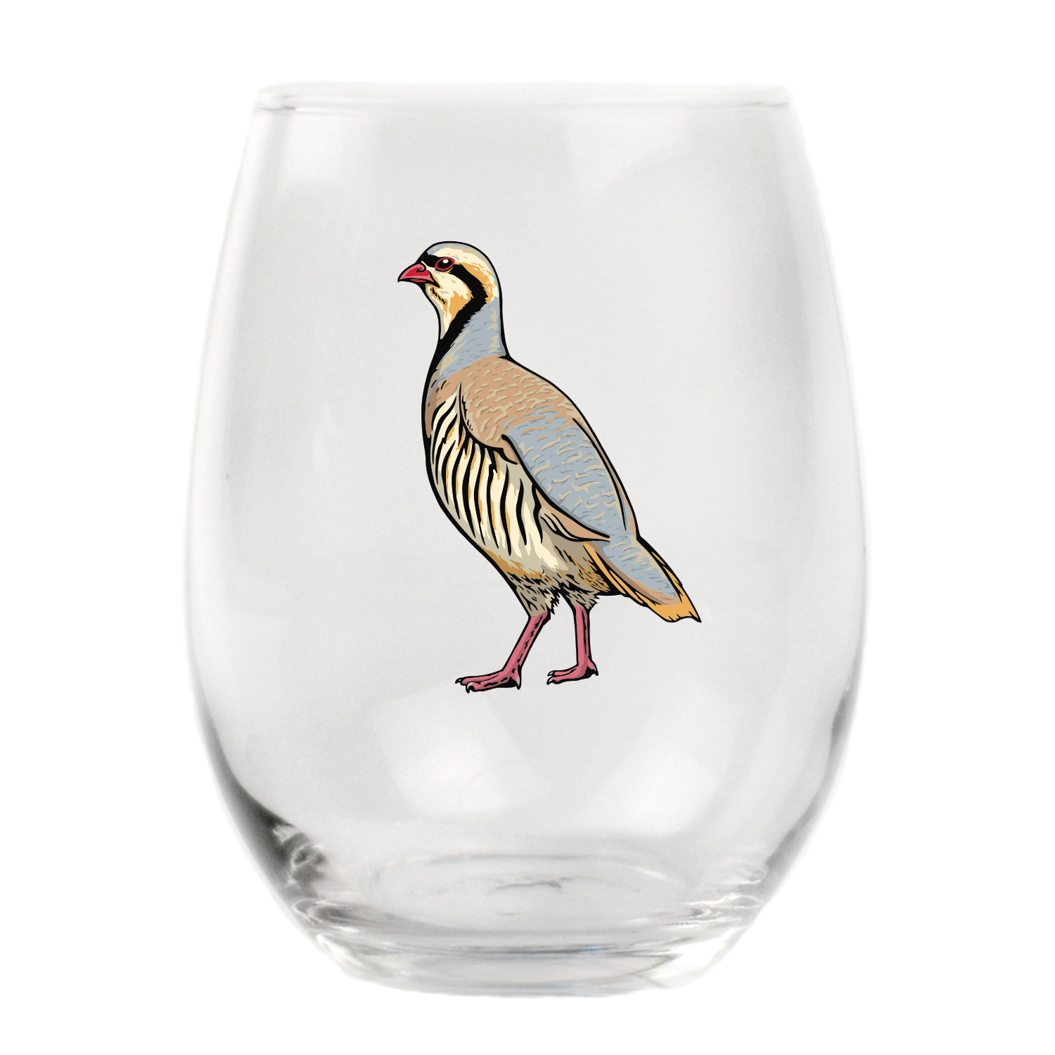 Wild Chukar Stemless Wine Glass