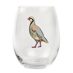 Wild Chukar Stemless Wine Glass