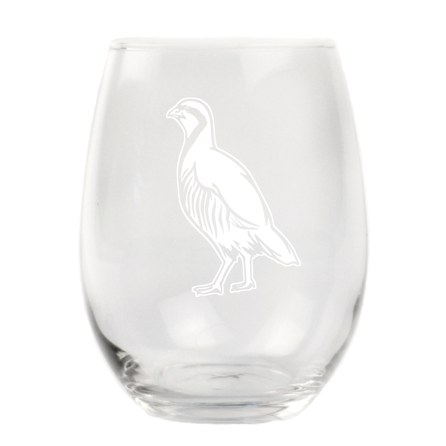 Wild Chukar Stemless Wine Glass