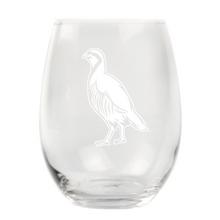 Load image into Gallery viewer, Wild Chukar Stemless Wine Glass
