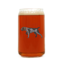 Load image into Gallery viewer, Wirehaired Pointing Griffon Beer Can Glass
