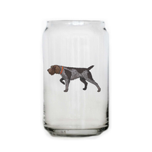 Load image into Gallery viewer, Wirehaired Pointing Griffon Beer Can Glass

