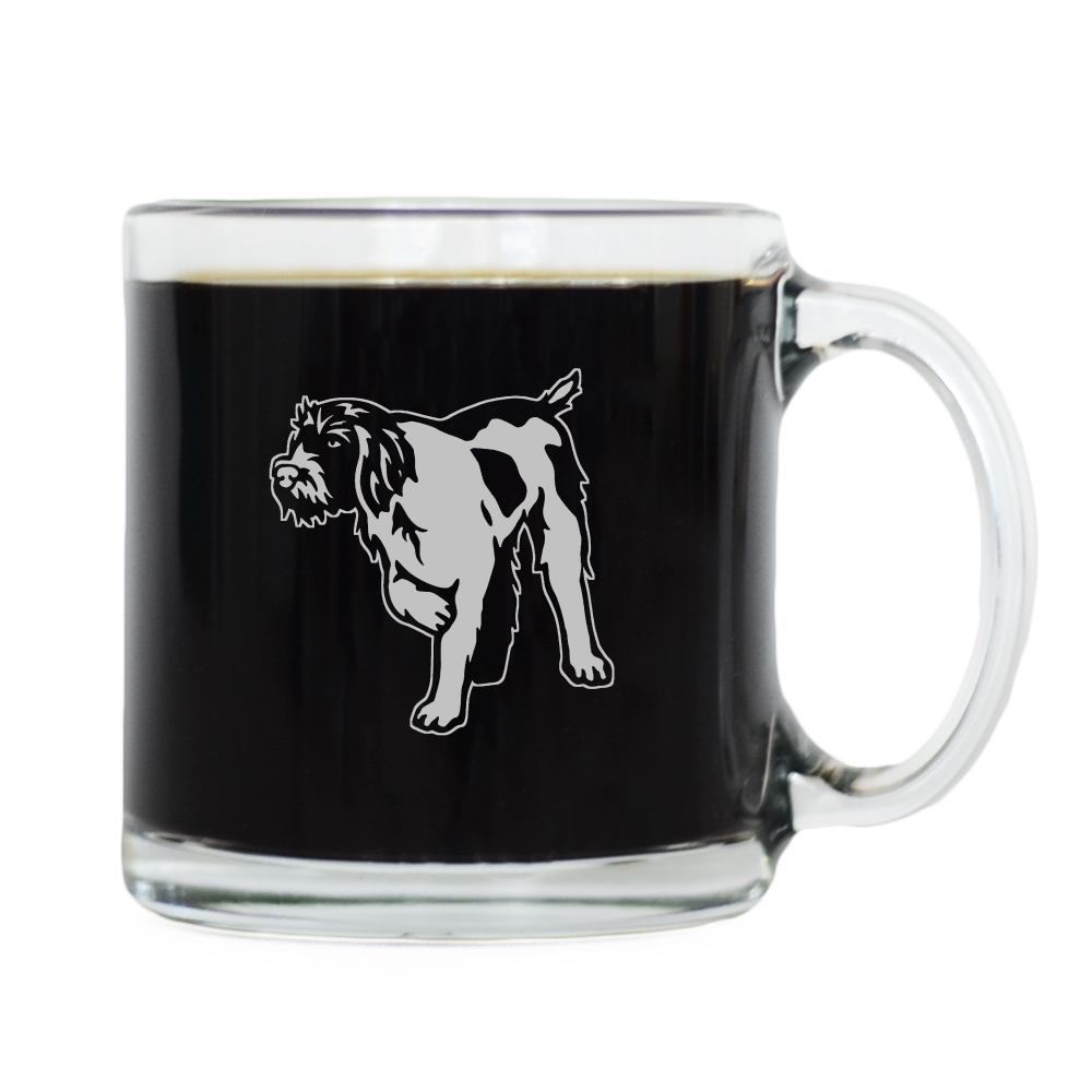Wirehaired Pointing Griffon Glass Coffee Mug