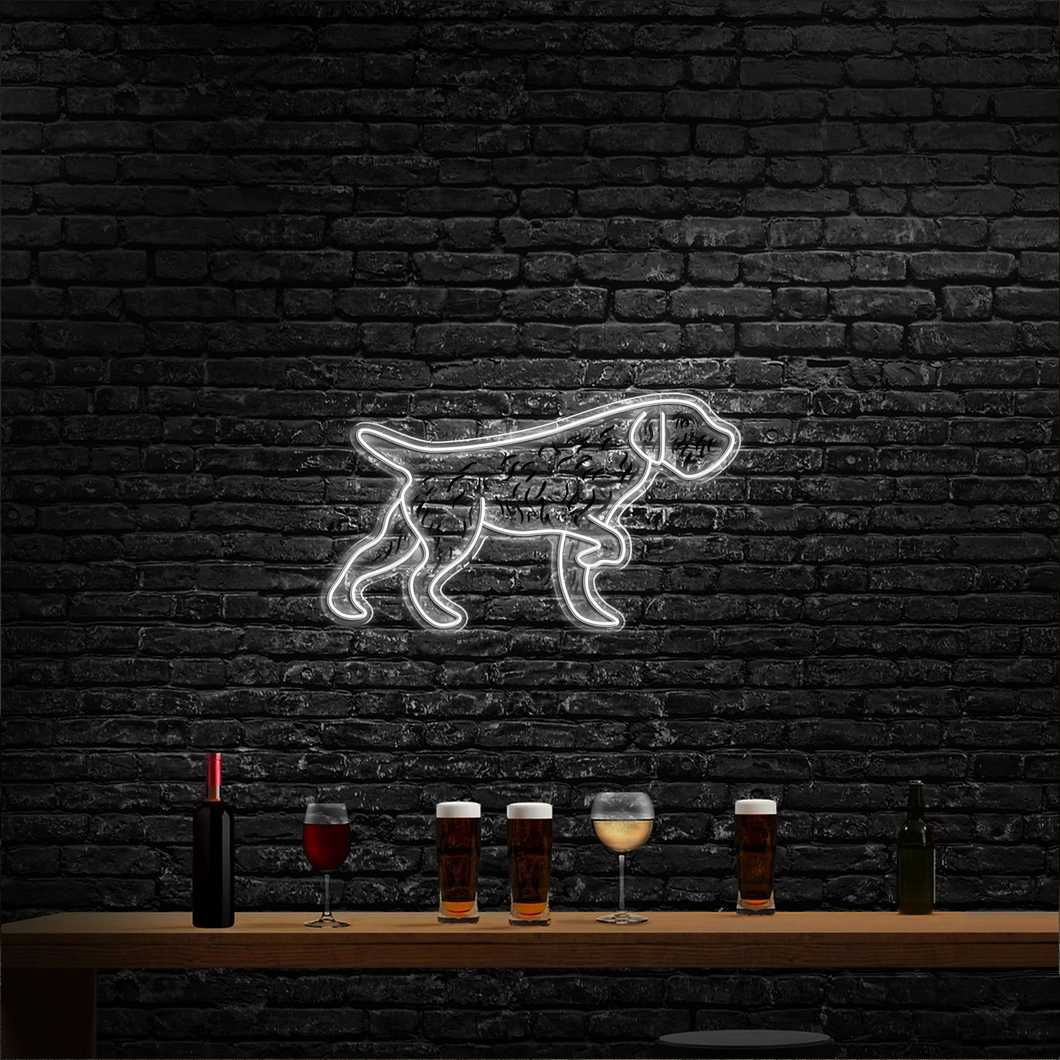 Wirehaired Pointing Griffon Neon Sign