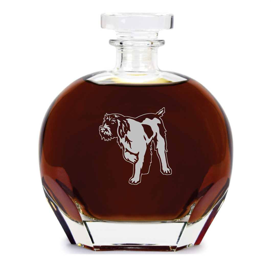 Wirehaired Pointing Griffon Whiskey Decanter